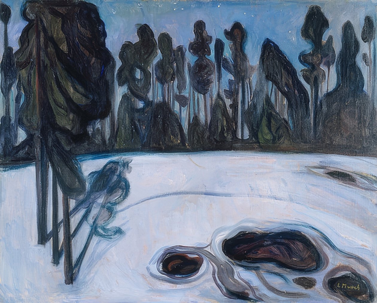 Sterrennacht door Edvard Munch