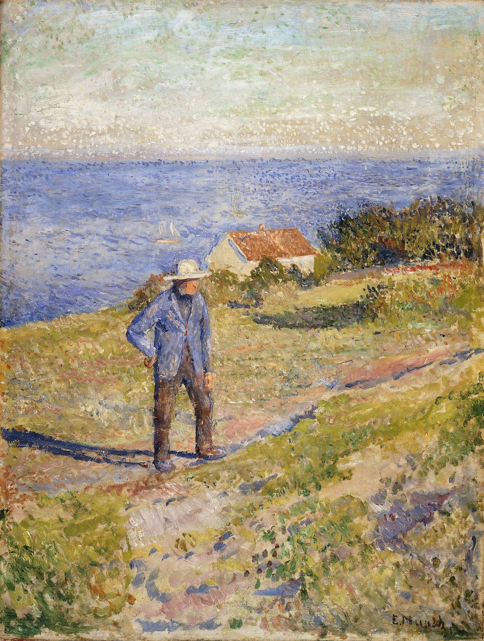 Zomer in Asgardstrand door Edvard Munch