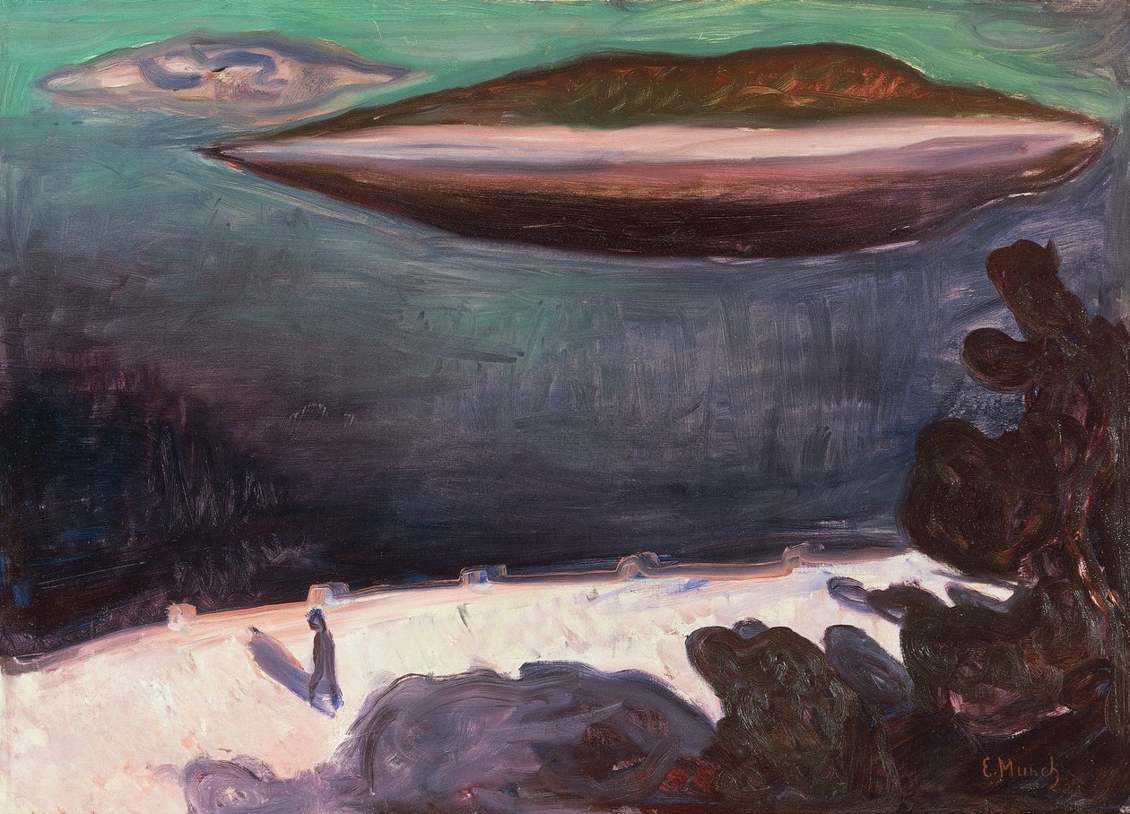 Zomernacht op de Oslofjord door Edvard Munch