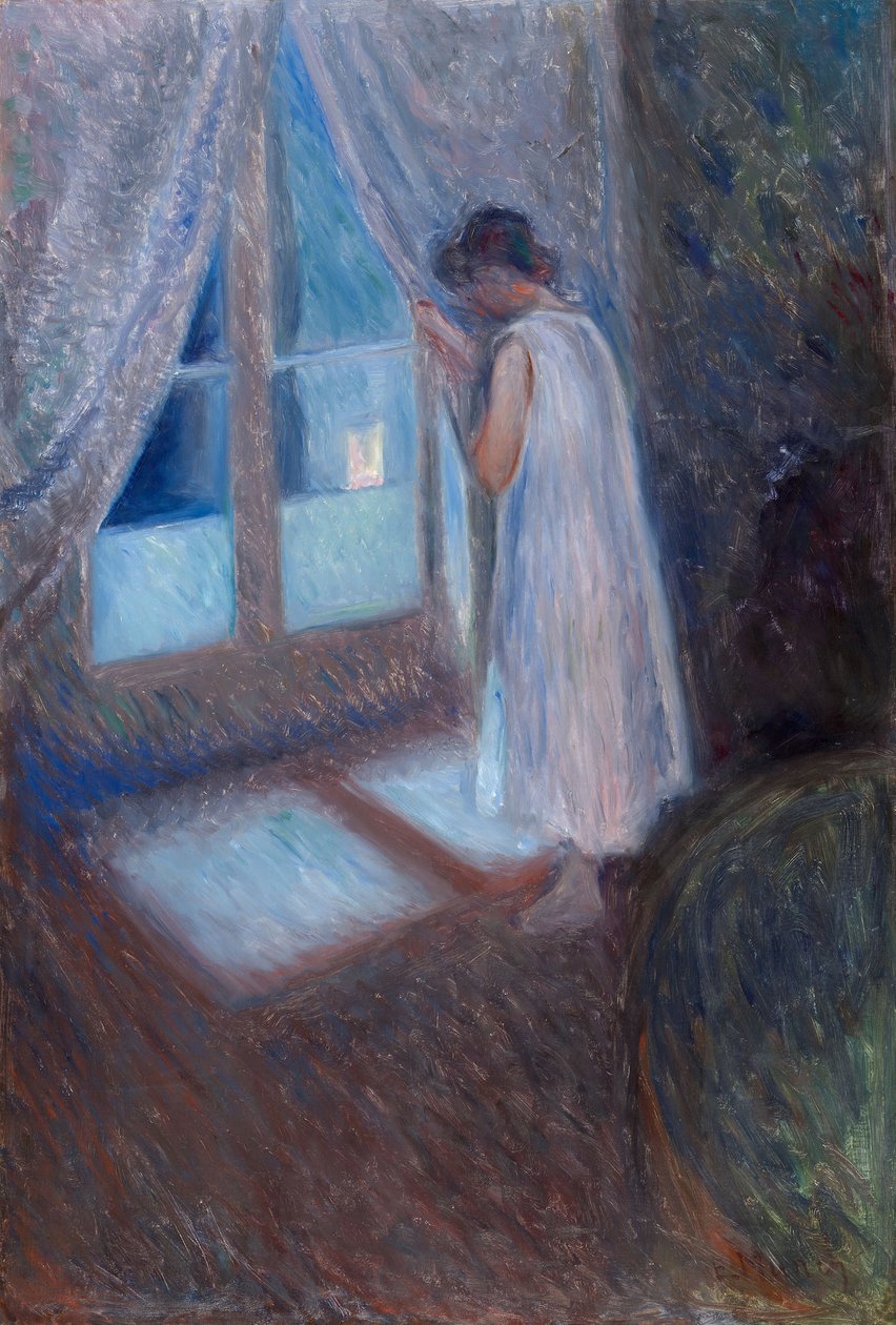 Het meisje bij het raam door Edvard Munch