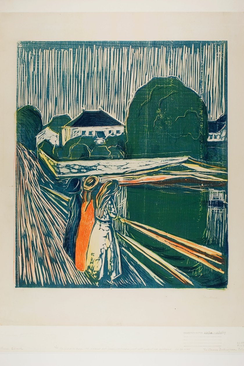 De meisjes op de brug door Edvard Munch