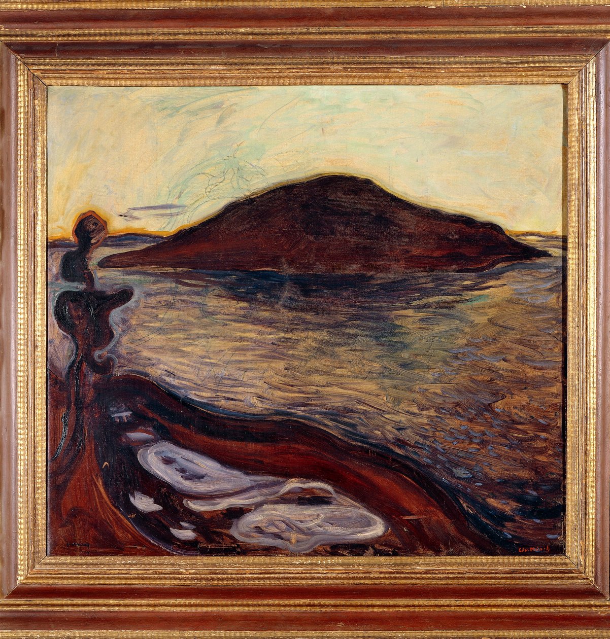 Het eiland door Edvard Munch