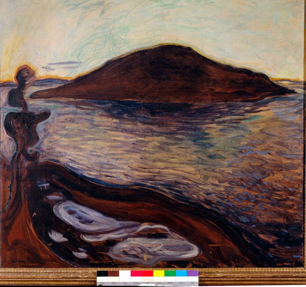 Het eiland door Edvard Munch
