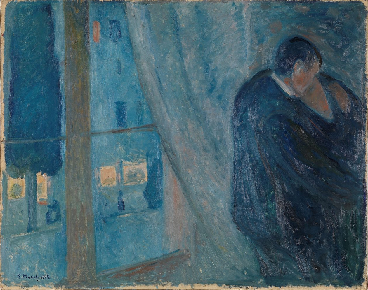 De Kus door Edvard Munch