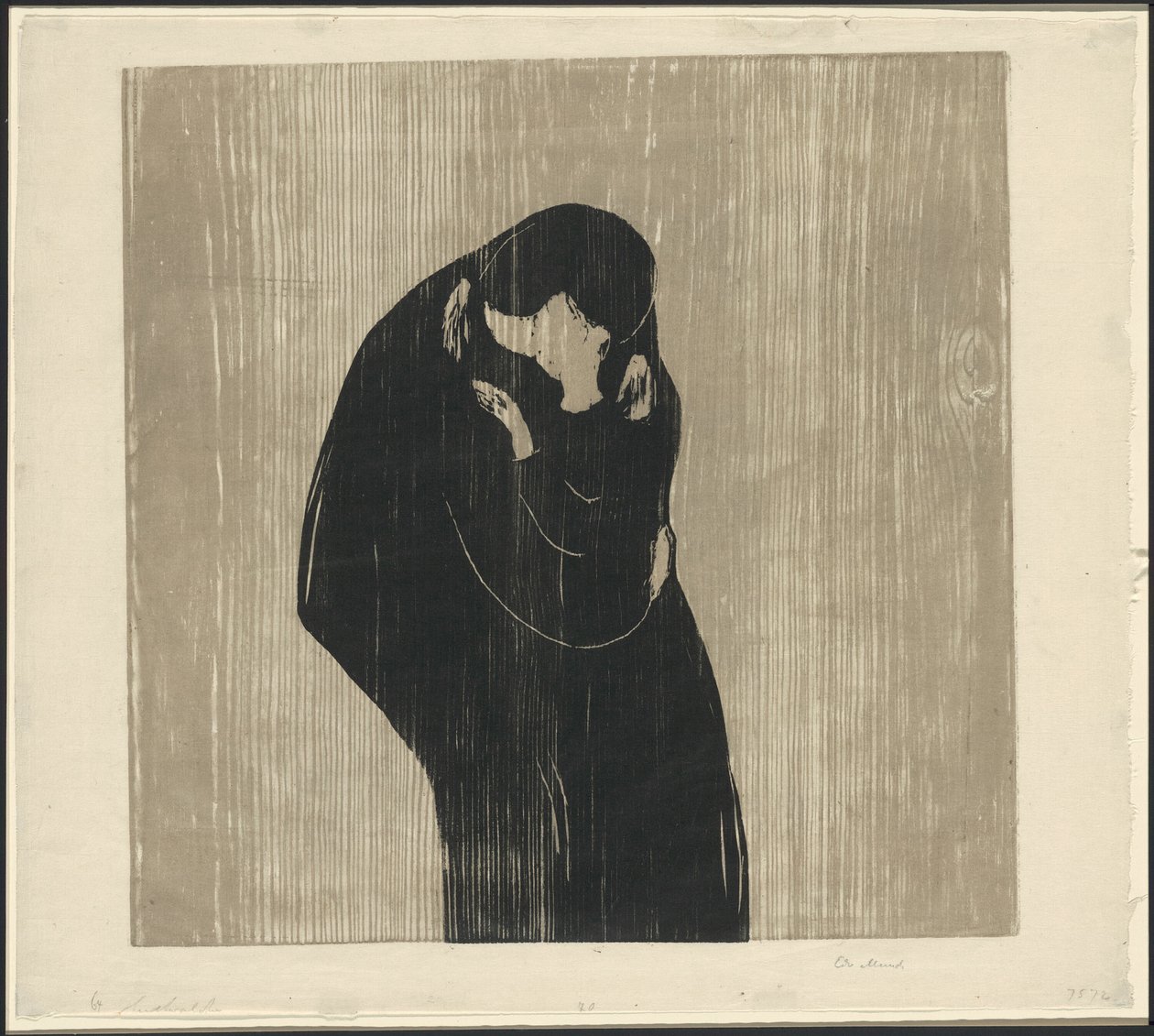De Kus IV door Edvard Munch