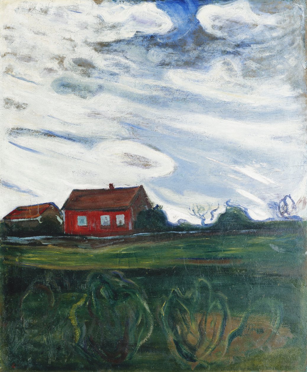 Het Rode Huis door Edvard Munch