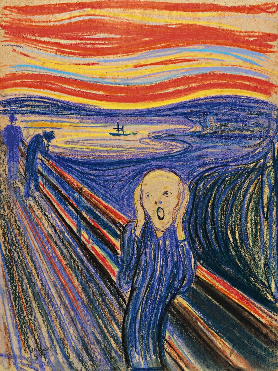 De Schreeuw, 1895 door Edvard Munch