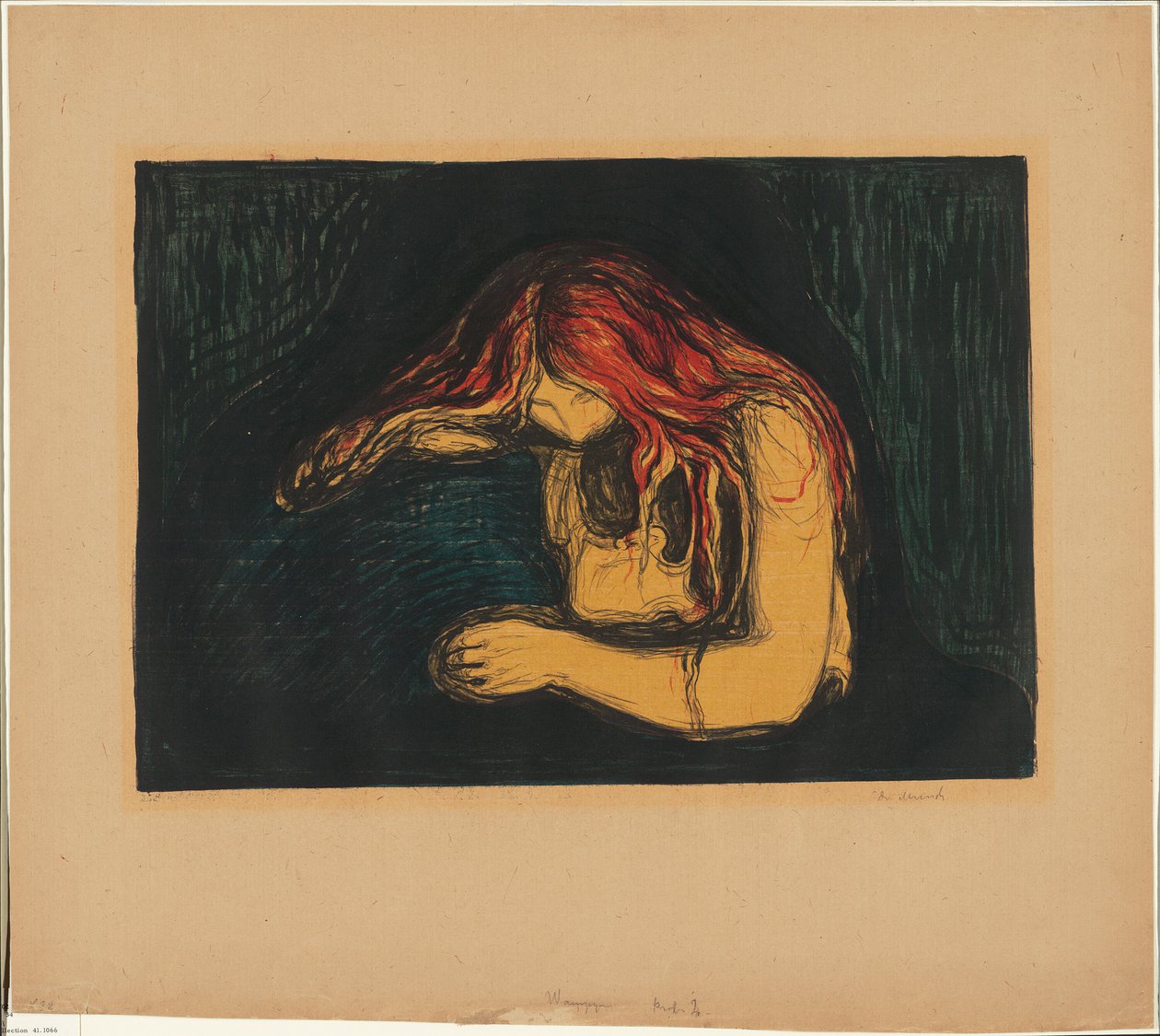 De Vampier II door Edvard Munch