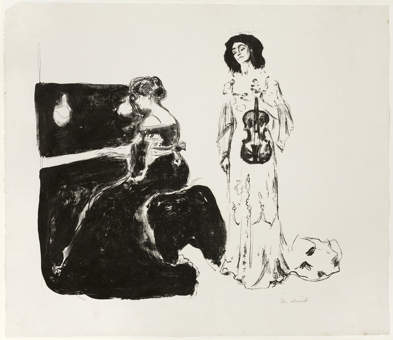 Het vioolconcert door Edvard Munch