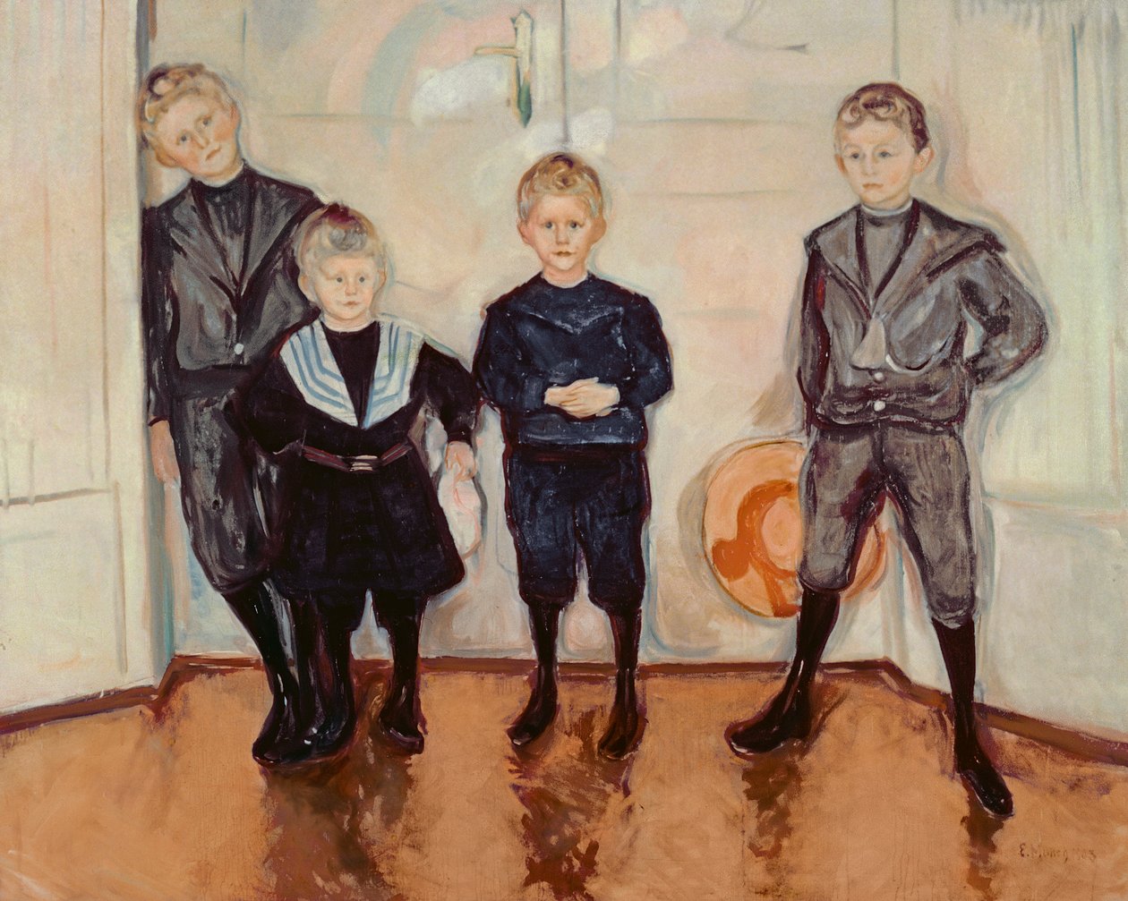 De vier zonen van Dr. Max Linde door Edvard Munch