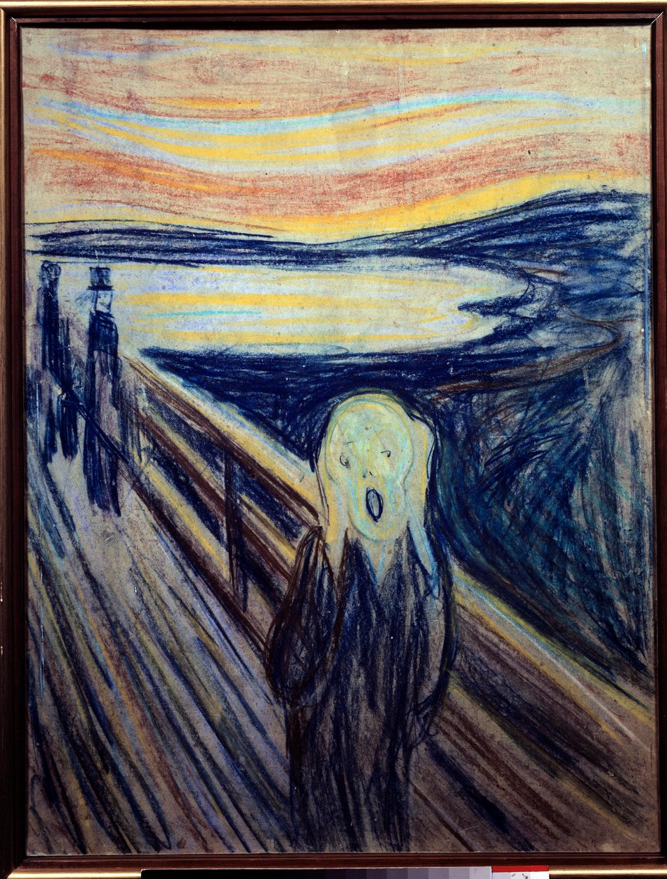 De schreeuw. Schilderij door Edvard Munch door Edvard Munch