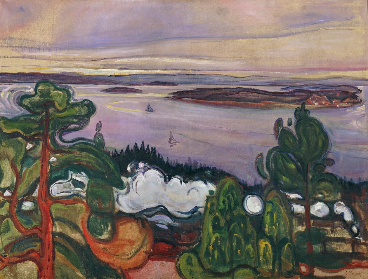 Treinrook door Edvard Munch
