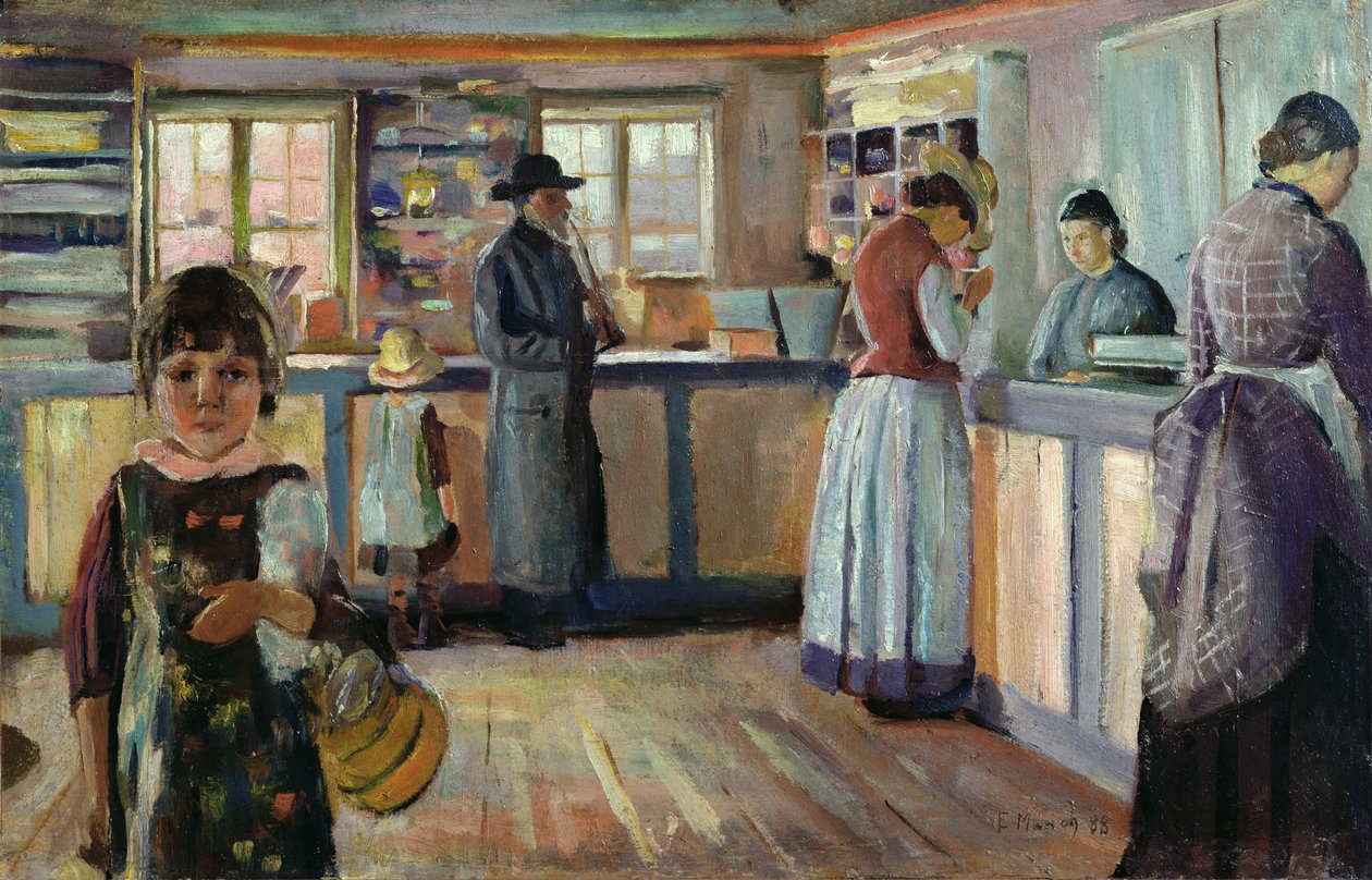 Vrengen dorpswinkel door Edvard Munch