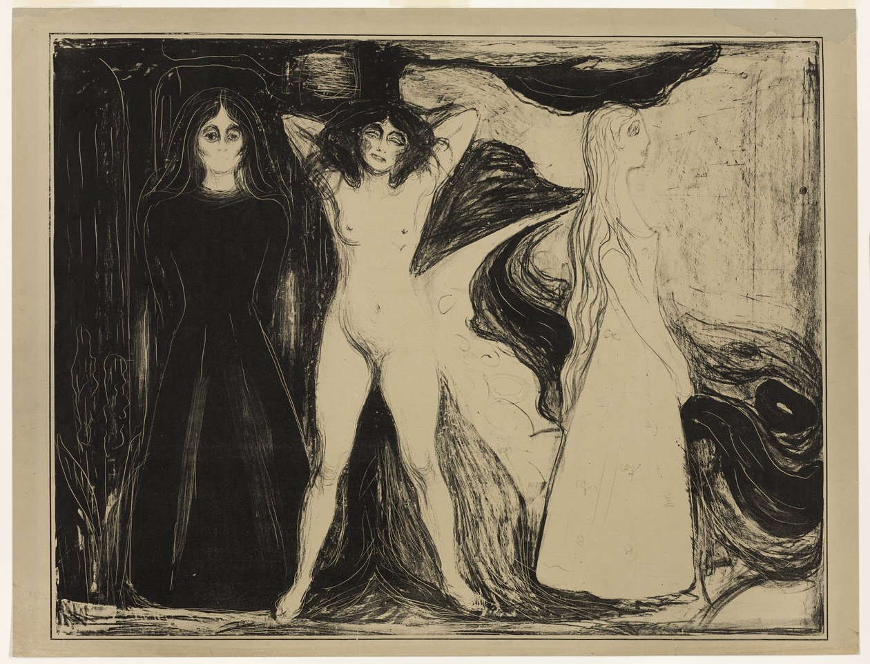 Vrouw (De Sfinx) door Edvard Munch