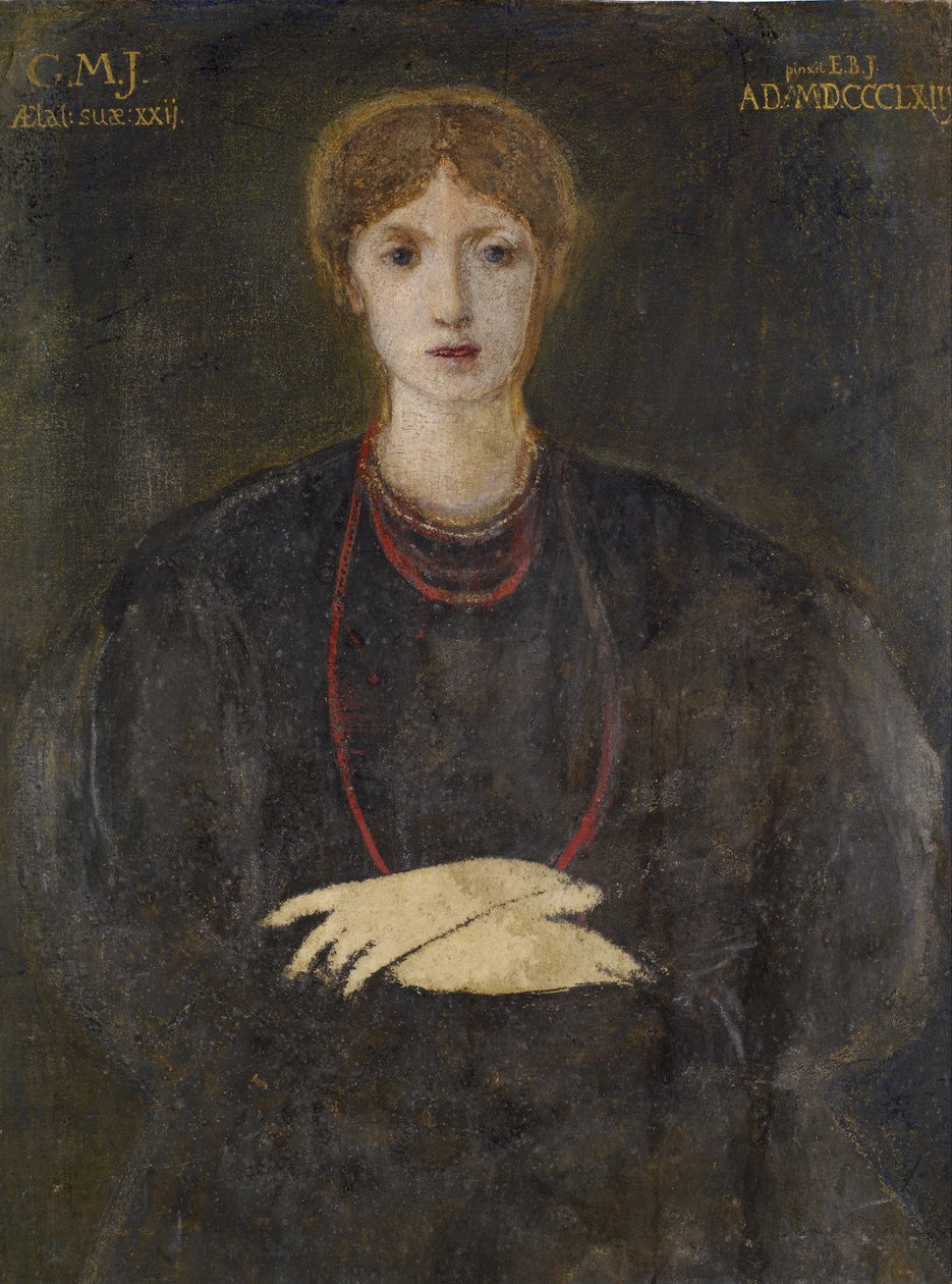 Portret van Georgiana Burne-Jones (1840-1920) door Edward Burne Jones