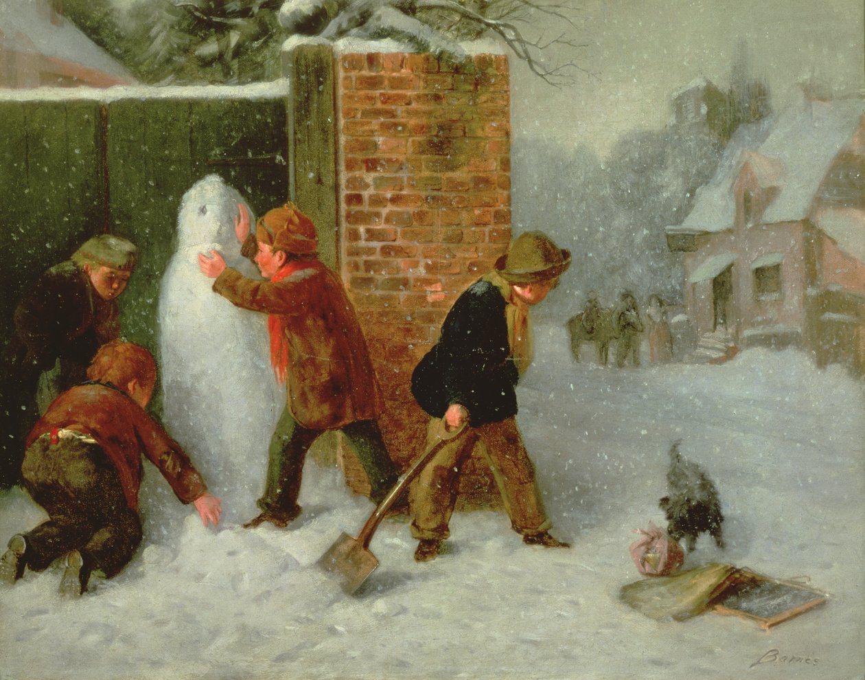 De sneeuwman door Edward Charles Barnes