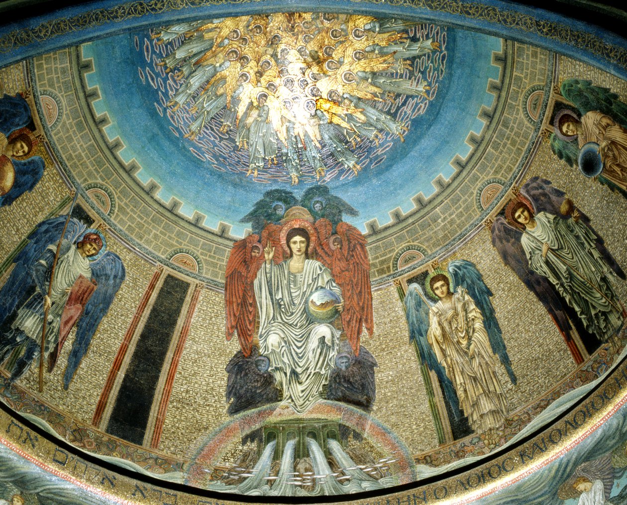 Christus in glorie, 1885 door Edward Burne Jones
