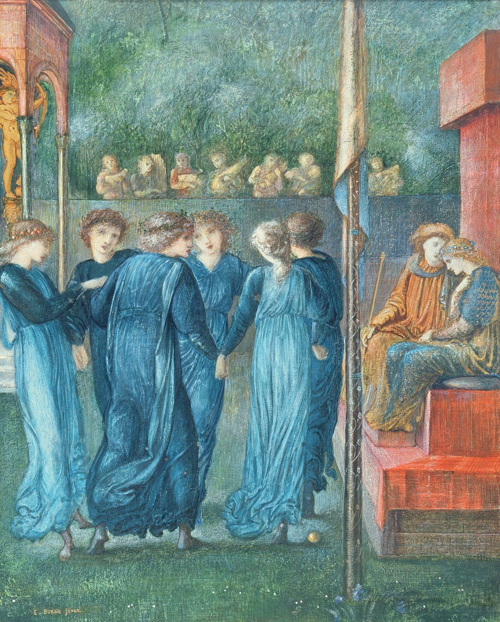 Het huwelijk van koning René, 1870 door Edward Burne Jones