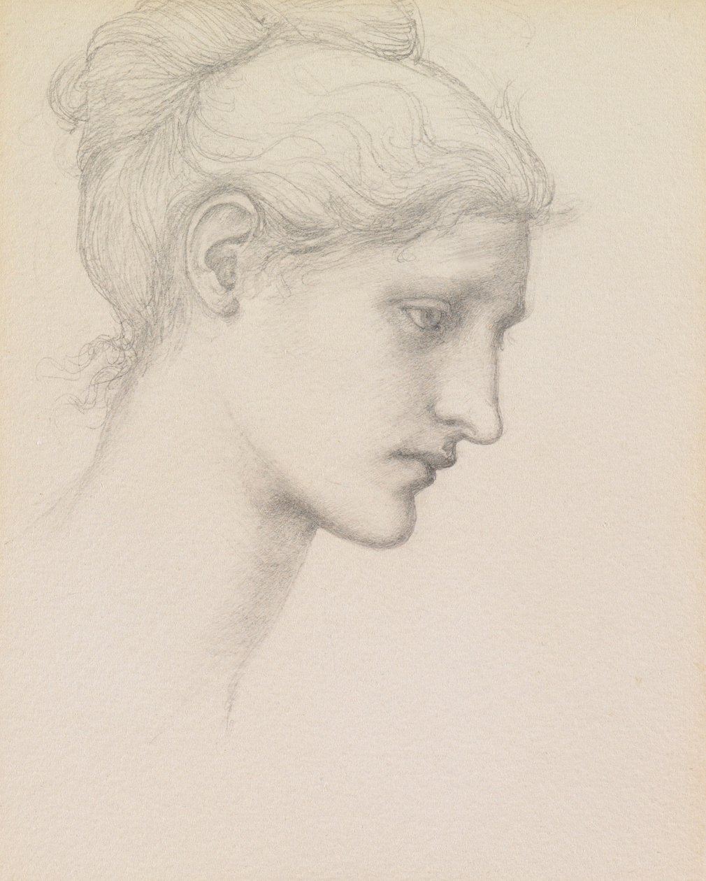 Studie voor Laus Veneria, ca. 1875 door Edward Burne Jones