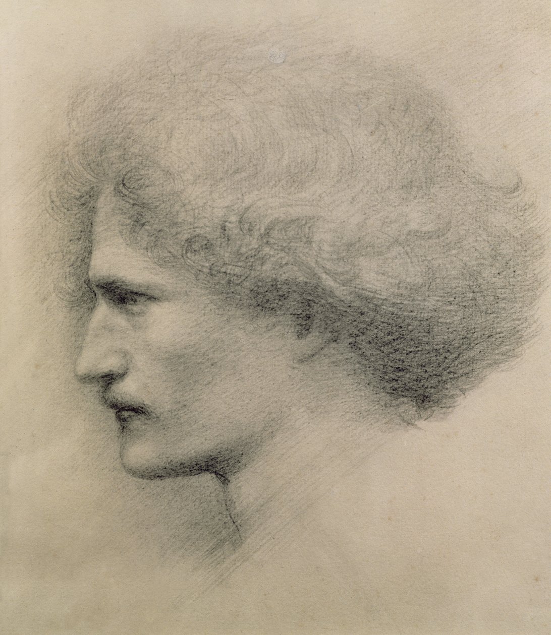 Portret van Ignacy Jan Paderewski (1860-1941) gegraveerd door Frederick Hollyer (1837-1933) door Edward Burne Jones