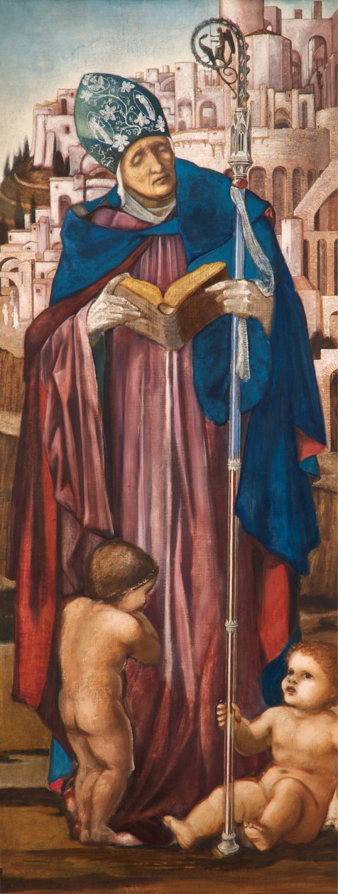 Sint Nicolaas, c.1870-98 door Edward Burne Jones