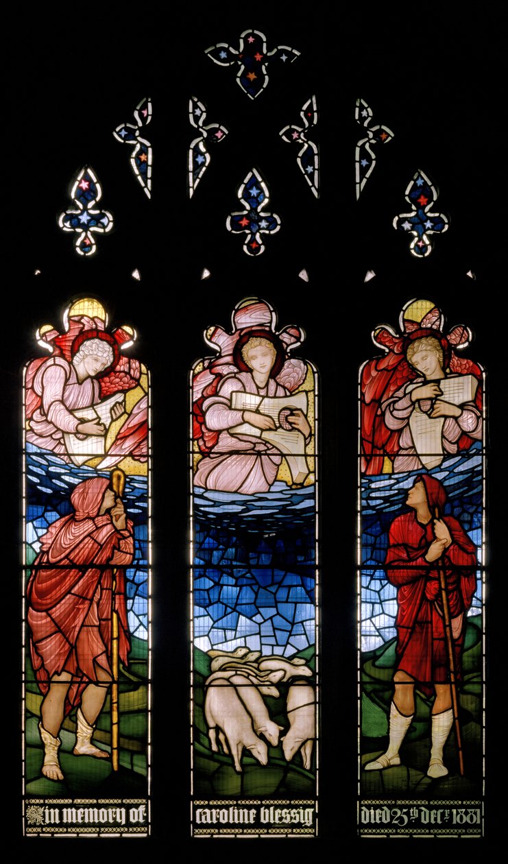 De Aankondiging aan de Herders door Edward Burne Jones