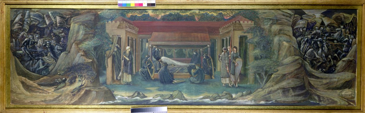 De Slaap van Arthur in Avalon, 1894 door Edward Burne Jones