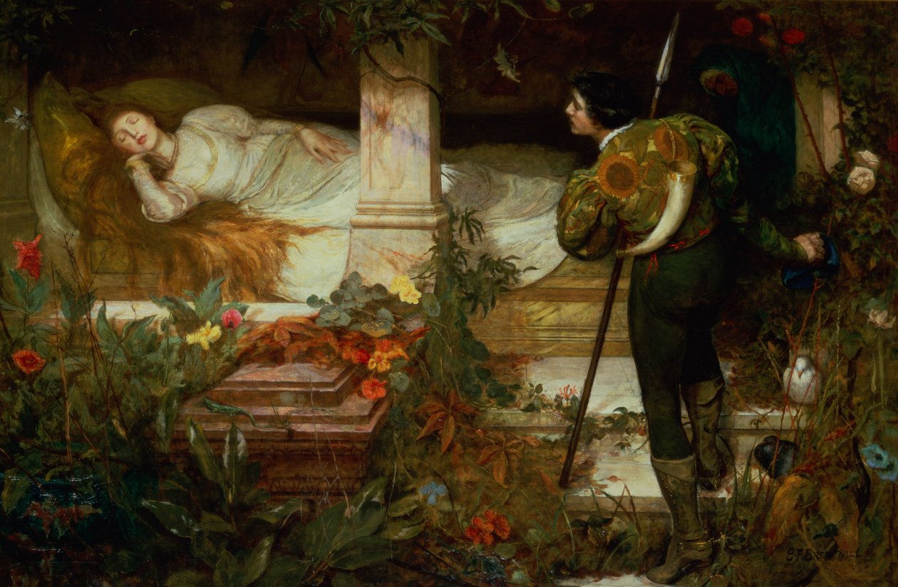 Doornroosje door Edward Frederick Brewtnall
