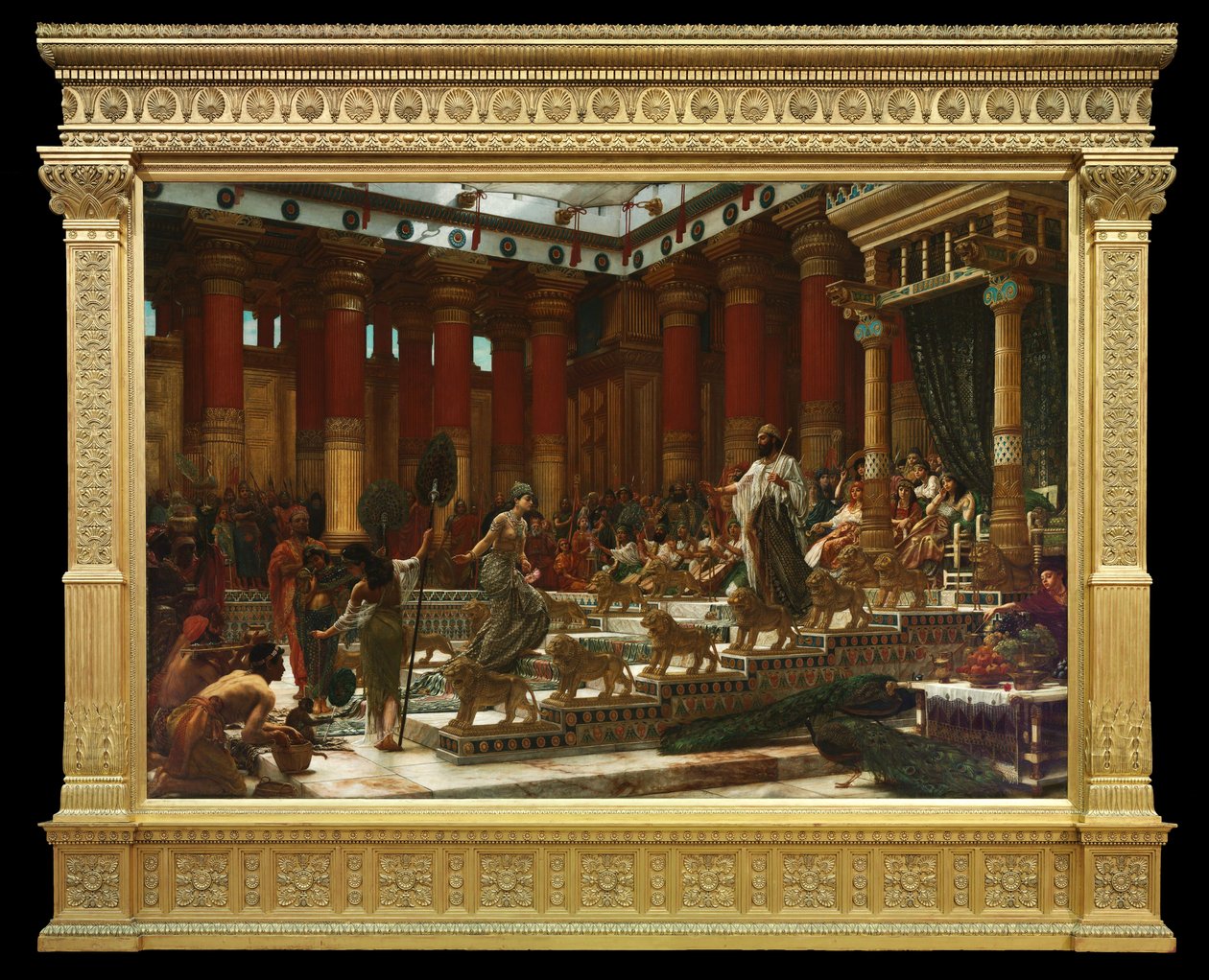 Het bezoek van de koningin van Sheba aan koning Salomo door Edward John Poynter