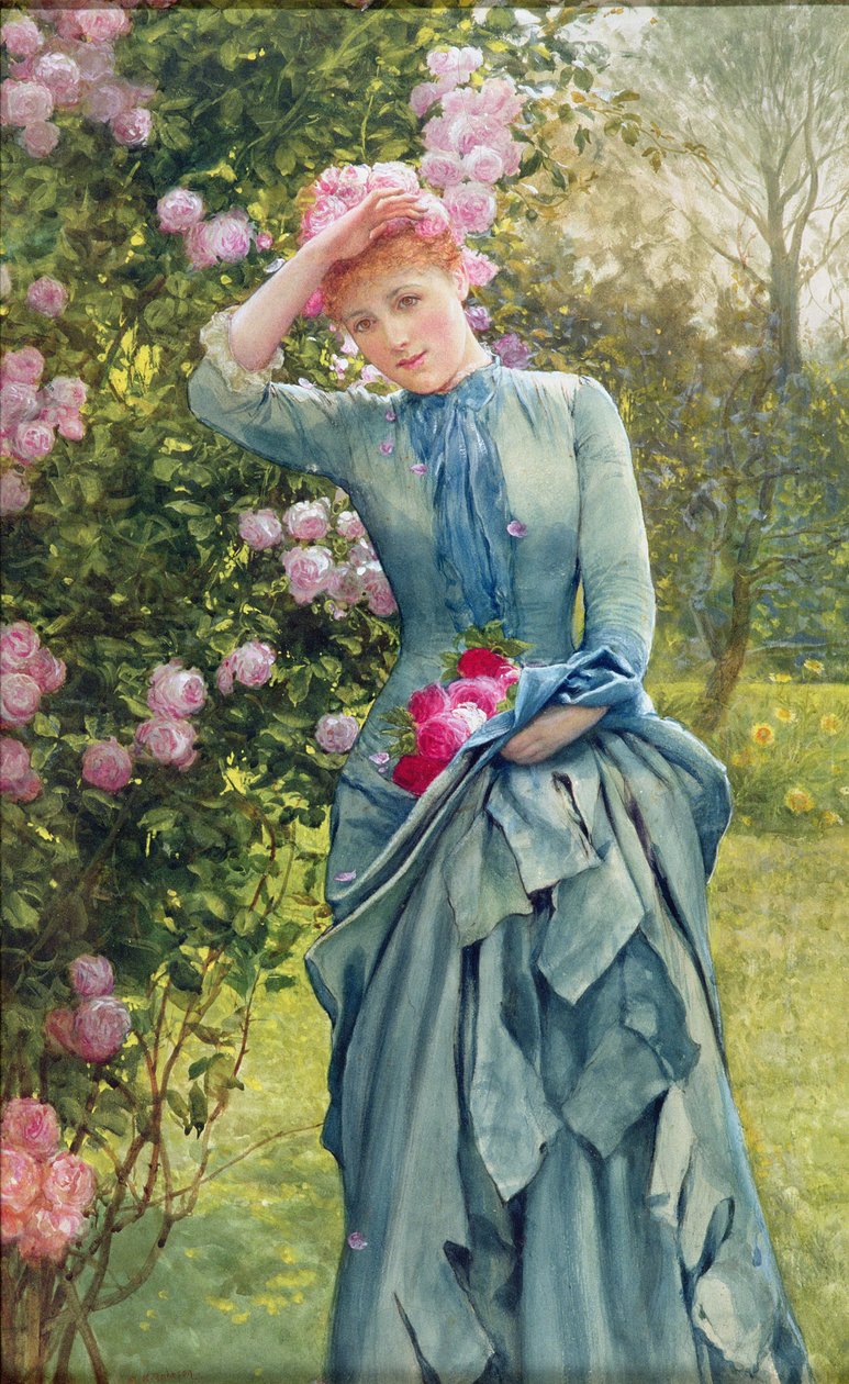 Rozen Plukken, c.1880 door Edward Killingworth Johnson