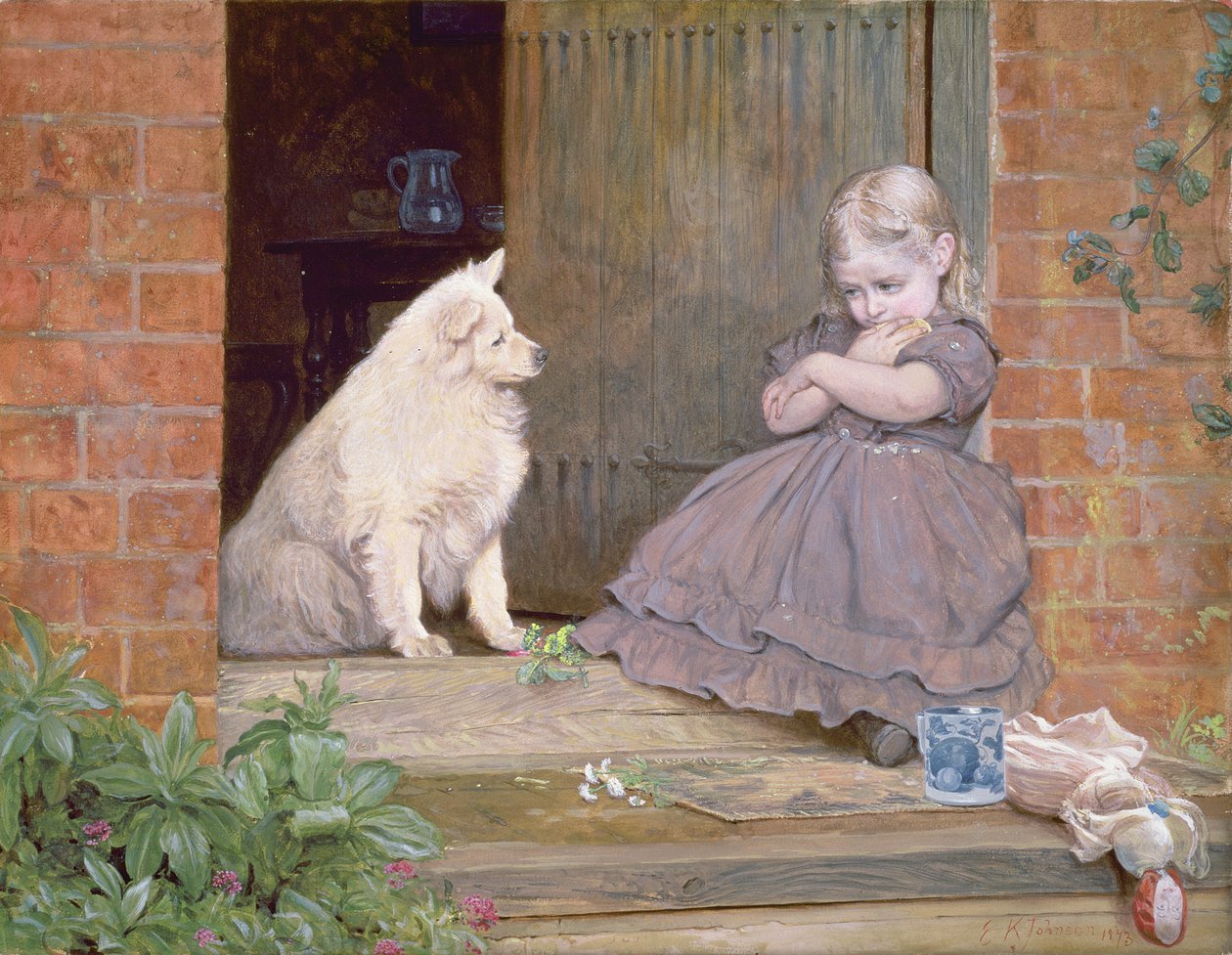 Theetijd, 1873 door Edward Killingworth Johnson