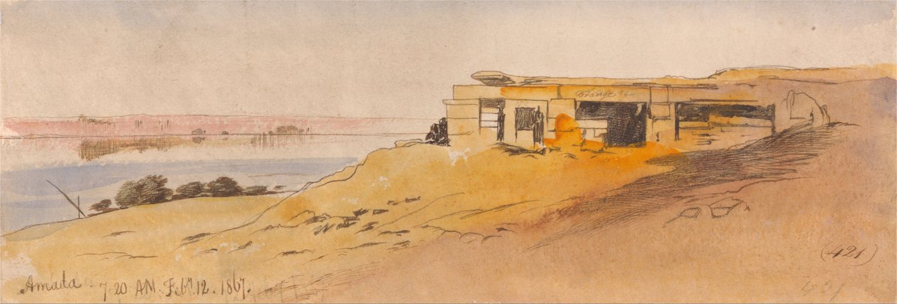 Amada, 7-20 a.m., 12 februari 1867 (421) door Edward Lear