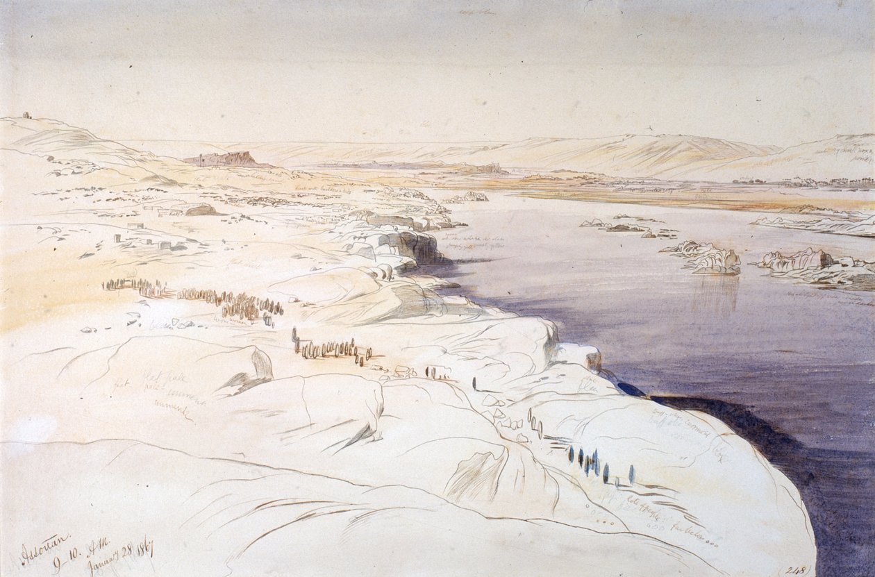 Assouan door Edward Lear