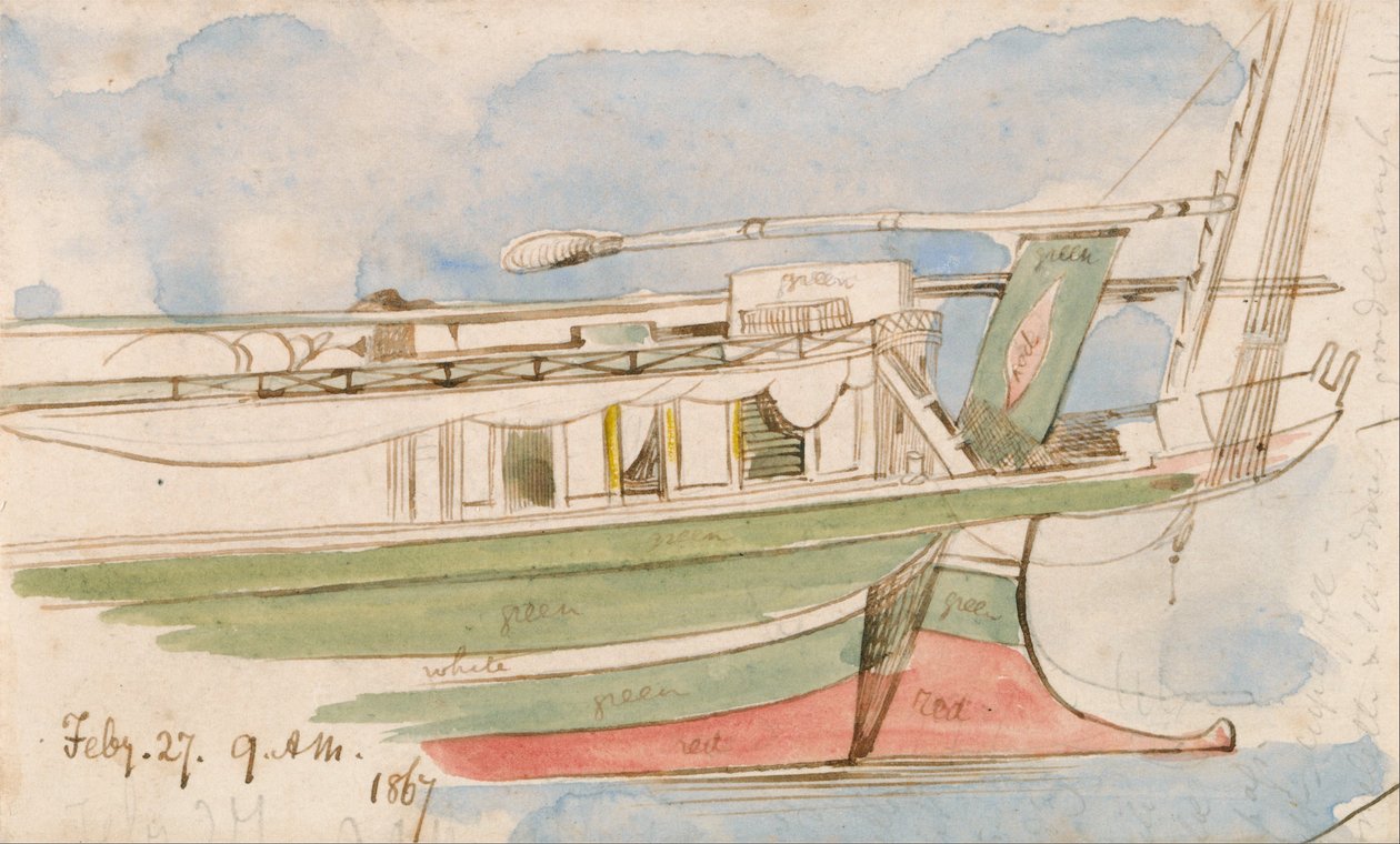 Boot op de Nijl door Edward Lear