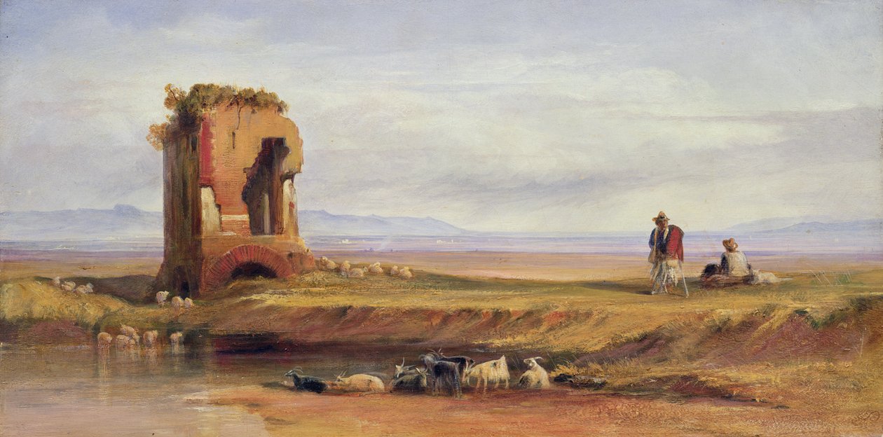 Buon Ricovero in de Romeinse Campagna door Edward Lear