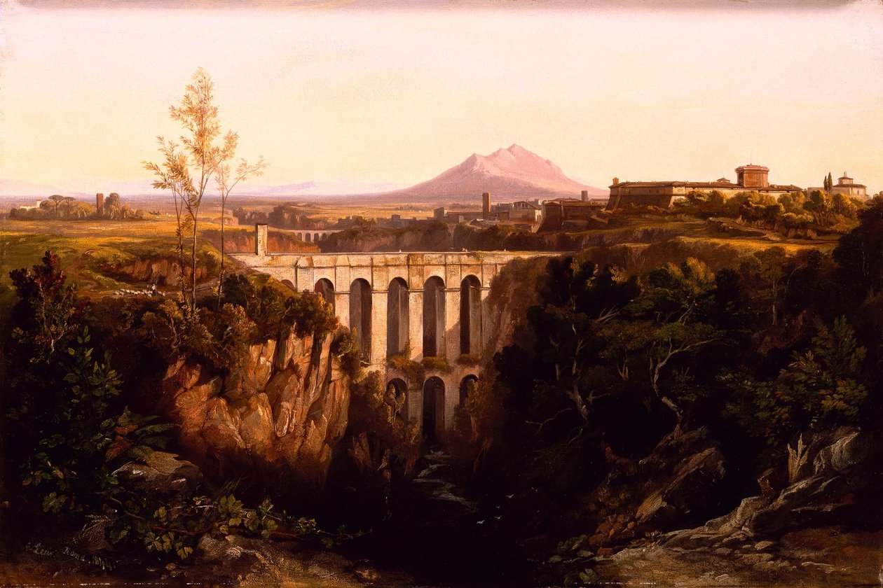 Civita Castellana door Edward Lear
