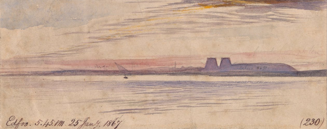 Edfu door Edward Lear