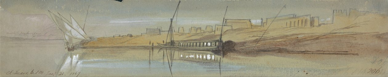 El Luxor door Edward Lear