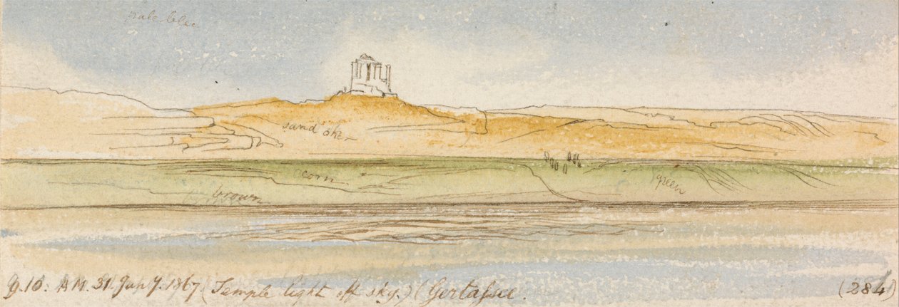 Gertassee, 9-10 uur, 31 januari 1867 door Edward Lear