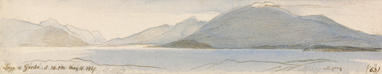 Lago di Garda door Edward Lear