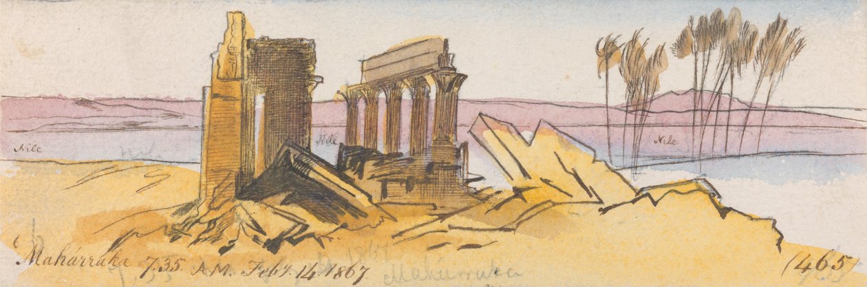 Maharraka, 7:35 uur, 14 februari 1867 door Edward Lear