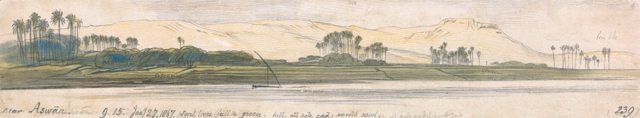 Bij Aswan door Edward Lear