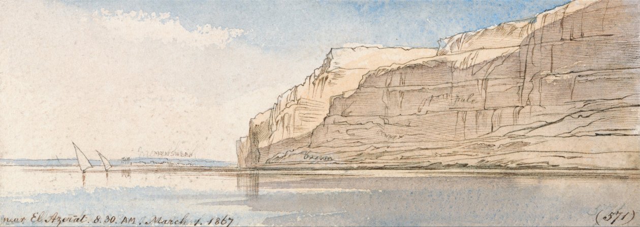 Bij El Azerat door Edward Lear