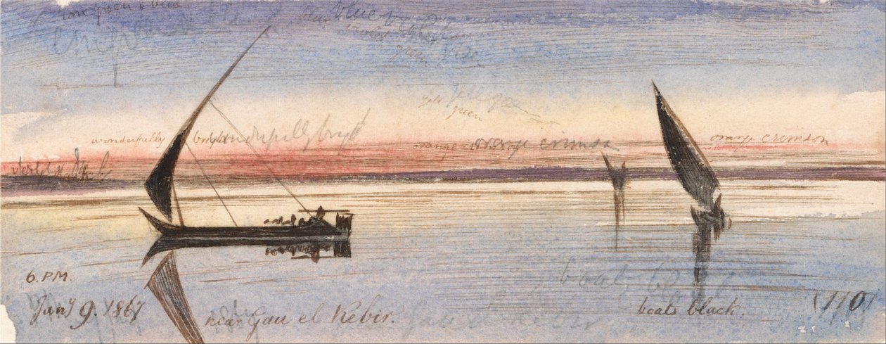 Bij Gau el Kebir door Edward Lear