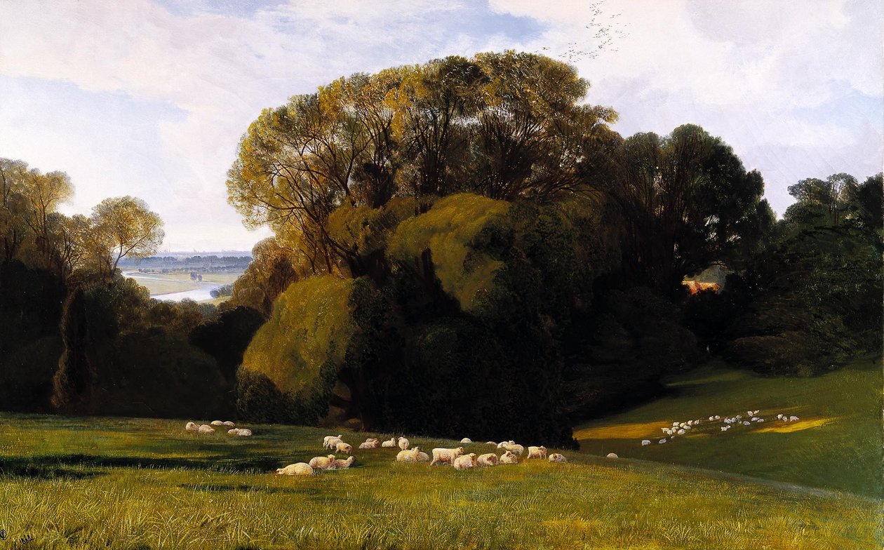 Nuneham door Edward Lear