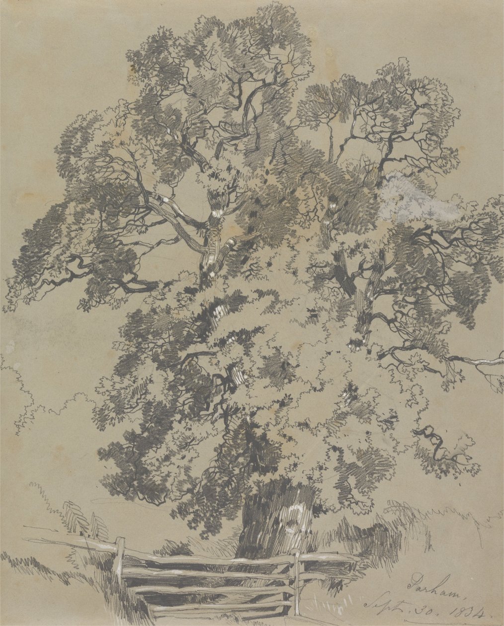 Parham, 30 september 1834 door Edward Lear