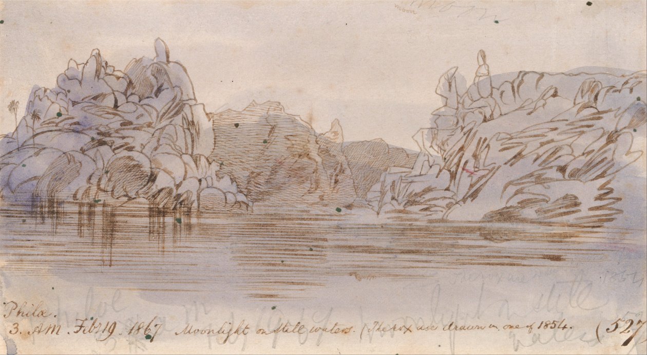 Philae door Edward Lear