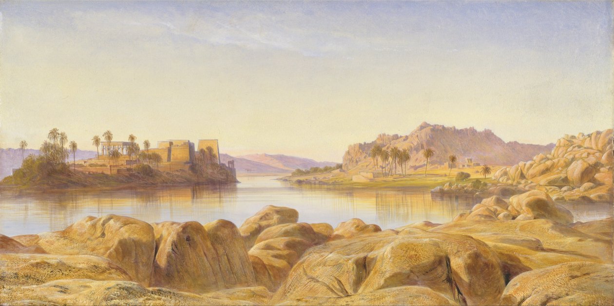 Philae, Egypte door Edward Lear