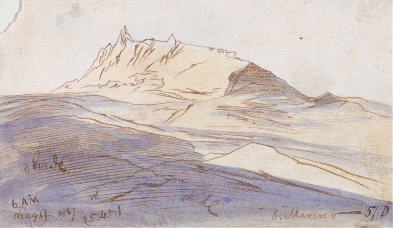 San Marino door Edward Lear