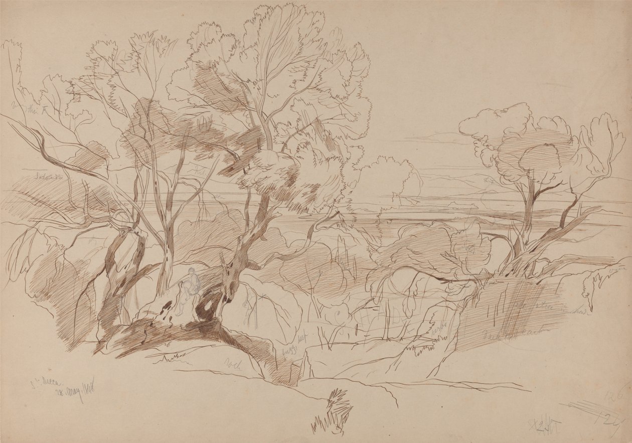 Santa Decca, Corfu door Edward Lear